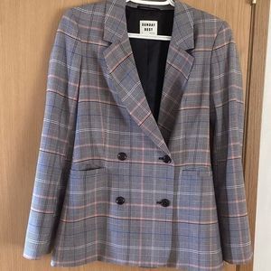 Sunday Best Plaid Blazer size XS